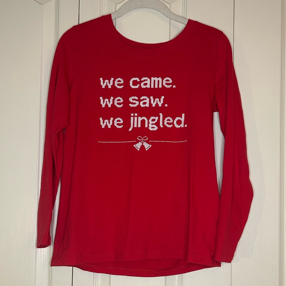 Women’s Christmas Themed Graphic Sleepwear Top | Size XS